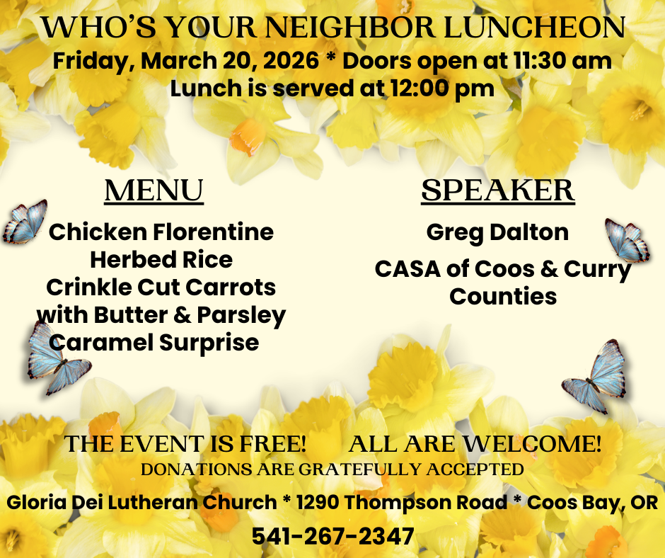 Who's your Neighbor Luncheon