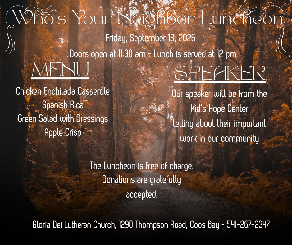 Who's your Neighbor Luncheon