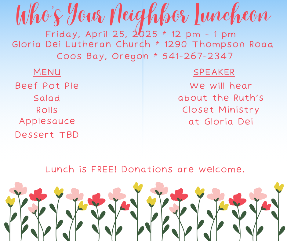 Who's your Neighbor Luncheon